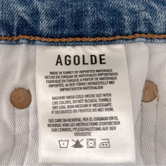 AGOLDE Sophie Mid-Rise Skinny Jean With Chewed Hem & Waistband, 25 - Picture 10 of 14